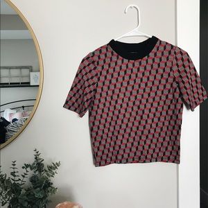 Topshop Cropped Sweater Tee